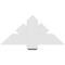Ekena Millwork Kennewick Architectural Grade PVC Gable Bracket, 36"W x 16 1/2"H x 4"D x 6"F, 11/12 Pitch GBP036X17X0406KEN00 - alternate 4
